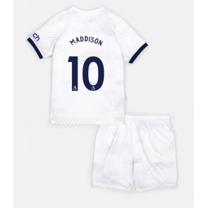 Lacne Dětský Futbalové dres Tottenham Hotspur James Maddison #10 2023-24 Krátky Rukáv - Domáci (+ trenírky)